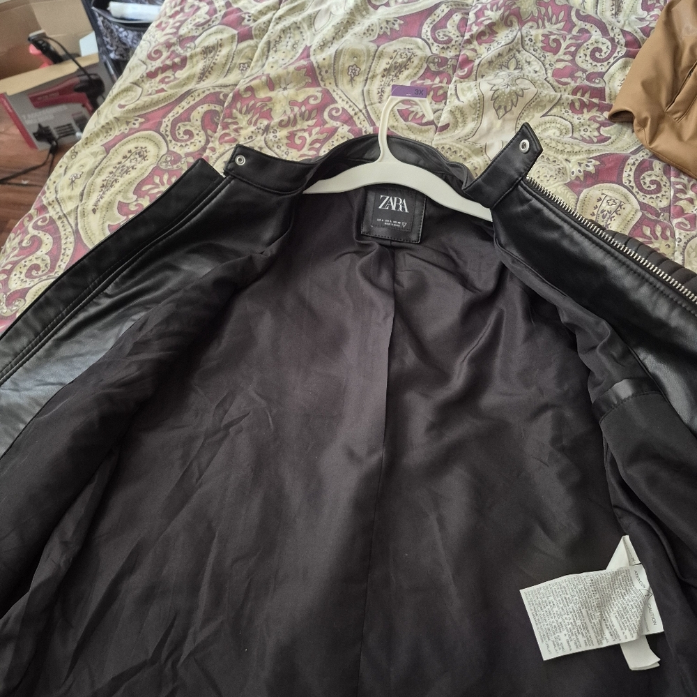 Faux leather jacket